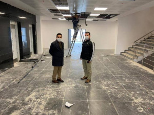 Başkan Çetin, Yeni Hükümet Konağı'ndaki Çalışmaları İnceledi